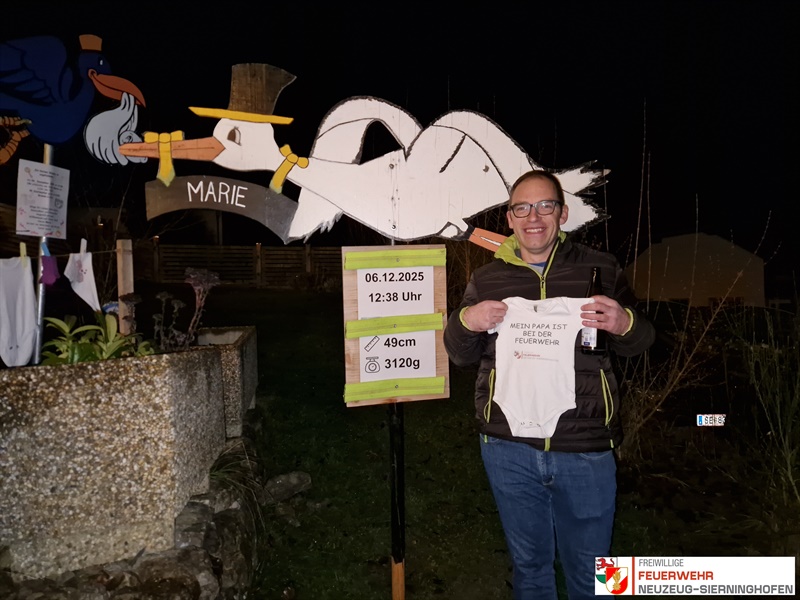 Der Storch ist gelandet