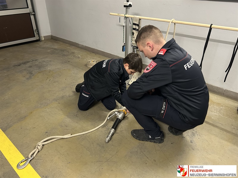 Erprobung der Feuerwehrjugend