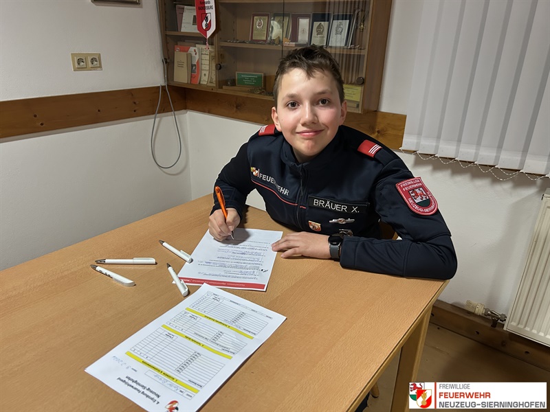 Erprobung der Feuerwehrjugend