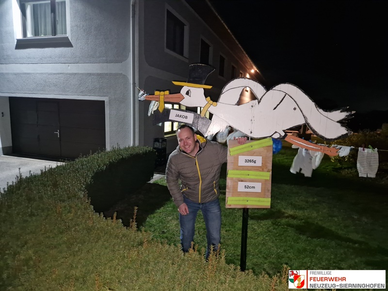 Der Storch ist gelandet